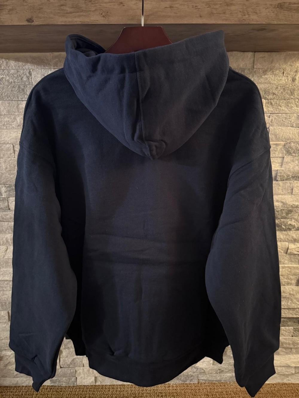 Supreme Split Arc Zip Up Hooded Sweatshirt Black Size Large - Picture 3 of 3